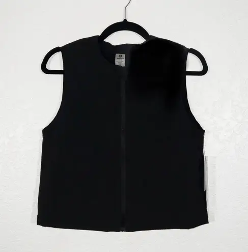 Mono B Clothing NWT Mono B Black Fitted Zip-Up Running Vest Size Small - Image 1