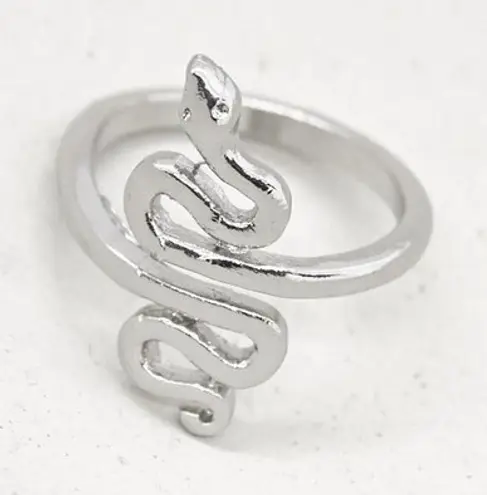 Silver Snake Ring Size 10