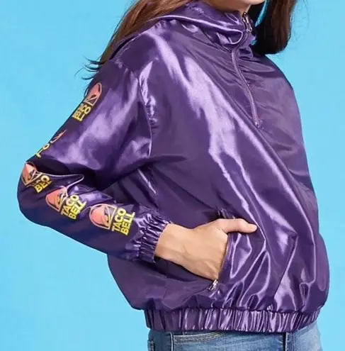 Forever 21 x Taco Bell Anorak logo jacket Purple 45 From Cassie