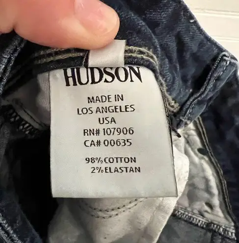 Hudson Jeans HUDSON Straight Leg Jeans Button Flap Pockets 8” Rise Size 28