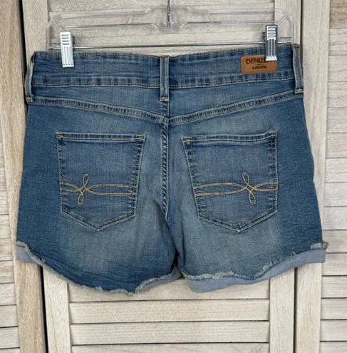 Denizen from Levi's LEVI'S DENIZEN "Modern Shorts" Stretchy Jean Shorts with Folded Cutoff Hem-2