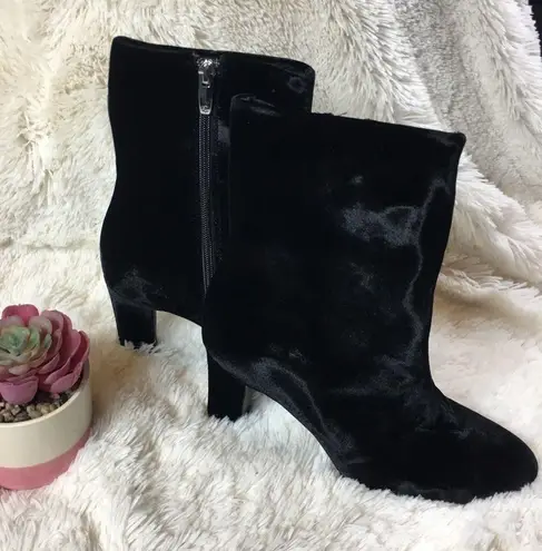 Ralph Lauren NWT Lauren  Black Velvet Ankle Boots