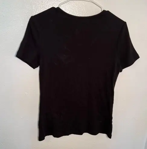 Time And Tru Crewneck T-Shirt Black