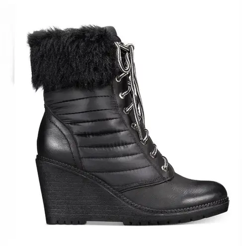 Zigi Soho Black Ames Wedge Boots Size 10