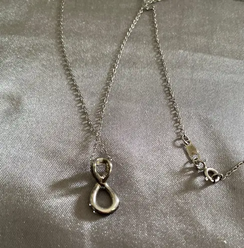 infinity Silver  Sign Necklace