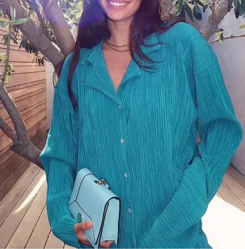 Storets Maria Oversized Plisse Shirt