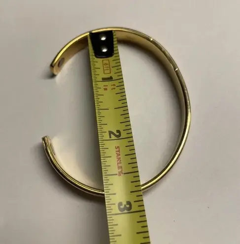 24K Gold Electro Plated Women’s Metal Costume Bangle Bracelet Two Tone