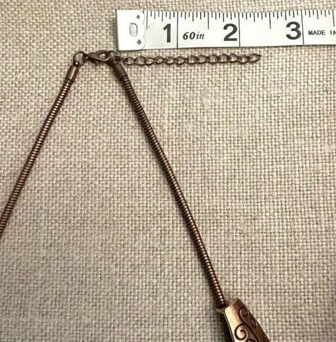 EUC Mixed Media Metal Boho Necklace Silver