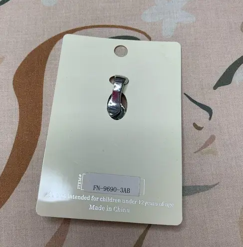 Large Rhinestone Bear Paw Pendant