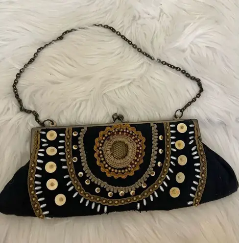 Coldwater Creek Vintage Small Embellished Kisslock Bag