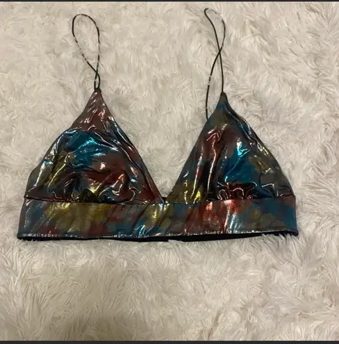 Urban Outfitters Out From Under Lena Metallic Bralette