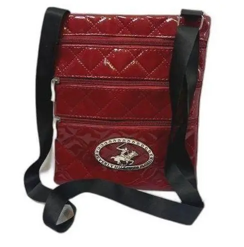 Beverly Hills Polo Club Beverly‎ Hills Polo Club Red Faux Leather Crossbody Purse