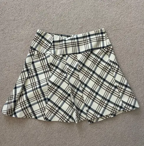 The Limited Plaid Pleated Mini Skirt 