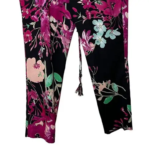 Yumi Kim Tania Floral Pants Pull On Bohemian Hippie Womens Size XS