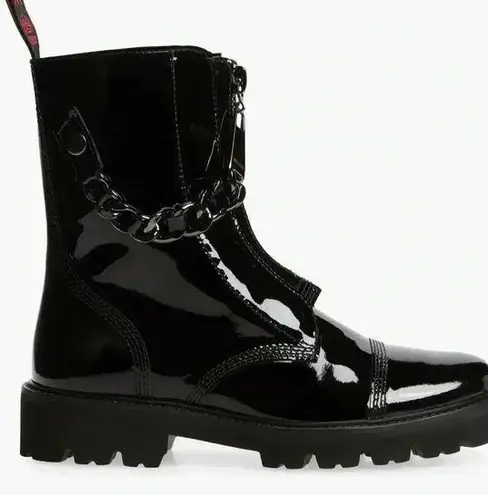 Zadig & Voltaire Joe Cecilia Patent Chain Boots 39