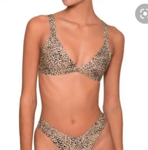 ONEONE Swimwear NWT One One swimwear animal print triangle bikini top - small