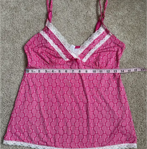 Marilyn Monroe Pink Camisole With Lace Trim. Size Small