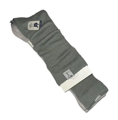 Wild Indigo Crew Slouch Socks 3 pairs White Beige Sage Shoe Size 4