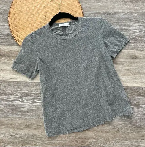 ALC Frank A.L.C. Gray‎ heathered split back tee thumbnail 1