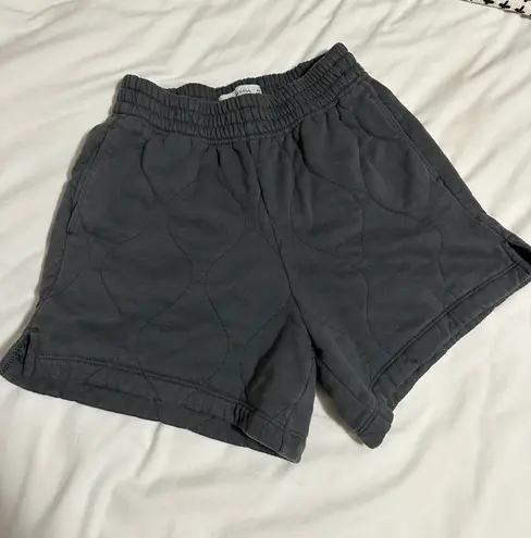 Abercrombie & Fitch High Waisted Quilted Sweat Shorts