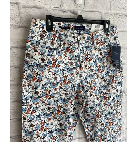 Charter Club Women’s NWT Tummy Slimming Floral Print Bristol Capri Pants Size 12