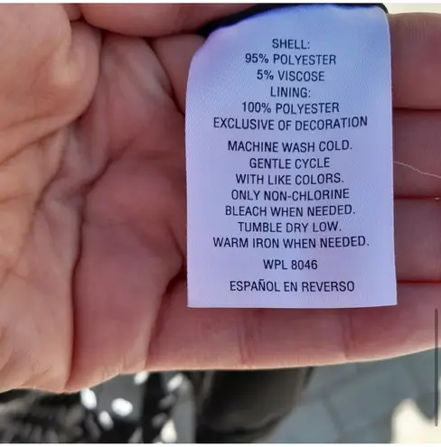 Maison Jules Polka-Dot Ruffled A-Line Dress SIZE 6