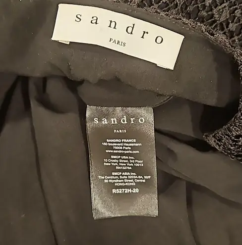 Sandro 💕 PARIS💕 Lindsey Lace Mini Dress ~ Black Size 3 = US 8 NWT