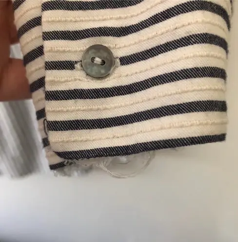 The Kooples Striped Lace Up Blouse