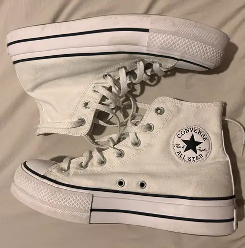 Converse White Hightop Sneakers