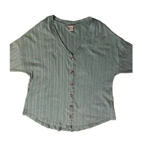 Natural Reflections Cardigan Womens XL Used Green Textured