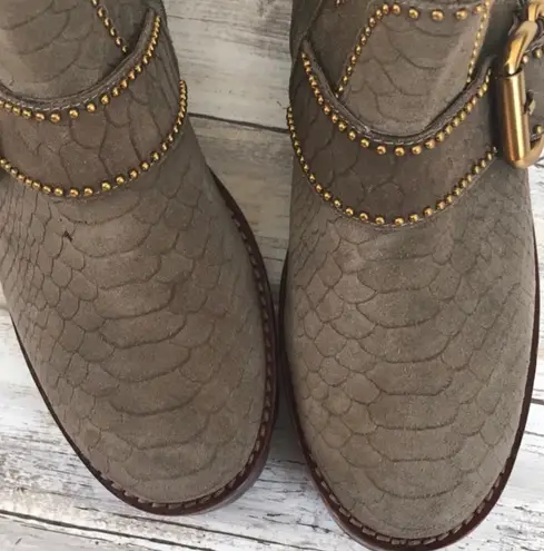 Free People X Jeffrey Campbell City Vibes Snake Moto Boots