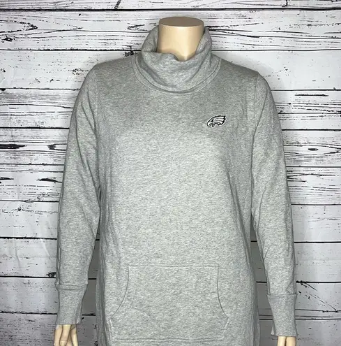 Cutter and Buck Sz XXL Gray - Philadelphia Eagles Cowl Neck Tunic Sweatshirt Dress
