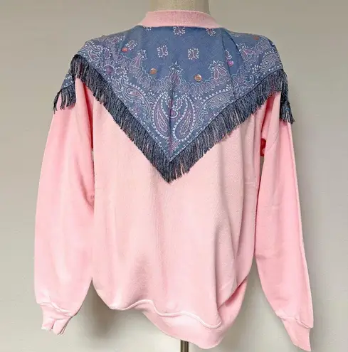 None Funky Fringe Crewneck