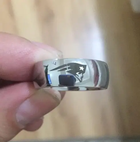 Silver Arc New England Patriots Ring