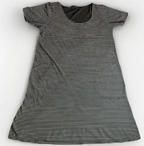 Fresh Produce Striped Cotton Dress womans XS Coastal Beachy Nautical Pocket Mini