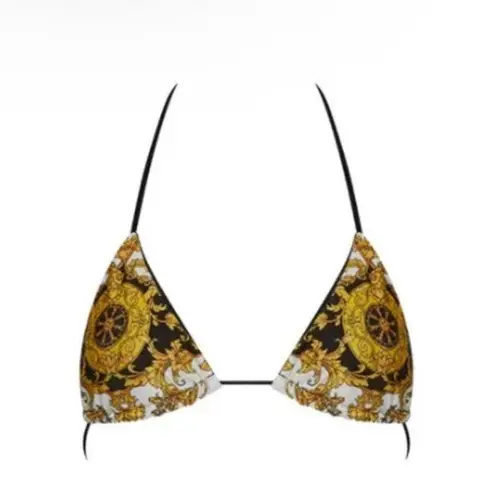 Monica Hansen Capri Triangle Top M Black NWT Black Victorian Size M