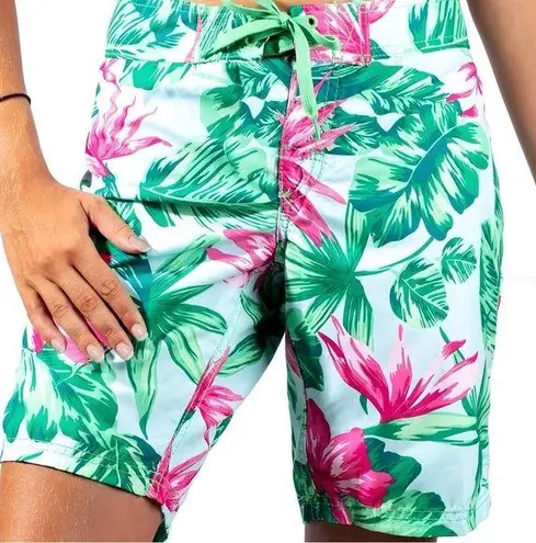 Kanu Surf Women's Marina Active Swim Board Shorts Hayley Green Size 8