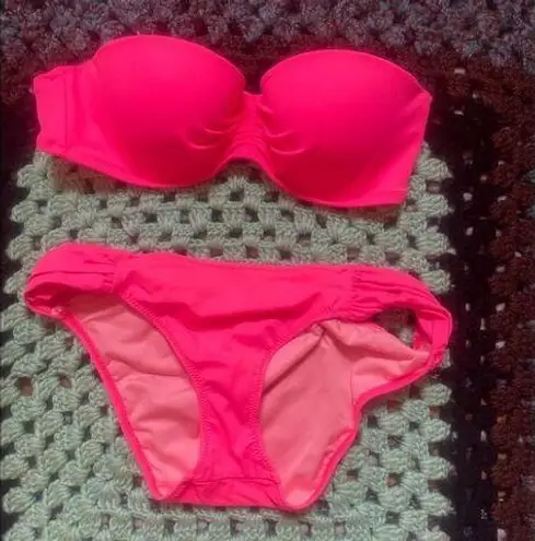 Victoria's Secret Victoria Secret’s pink knockout bikini sz 34B