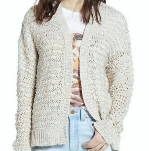 Cotton Emporium WOMEN’S Nordstrom cream open cardigan sweater