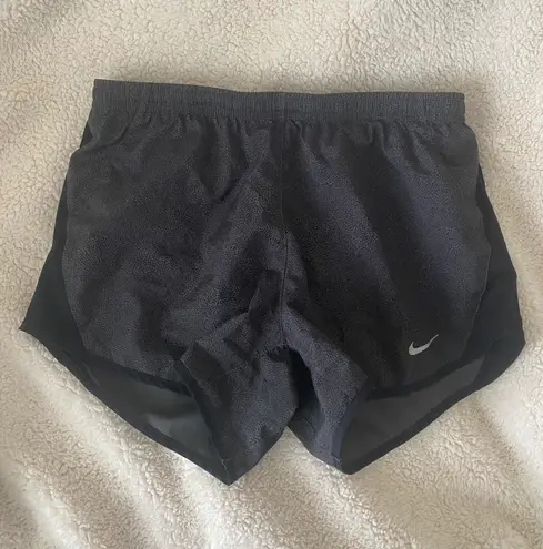 Nike black dotted patterned  shorts