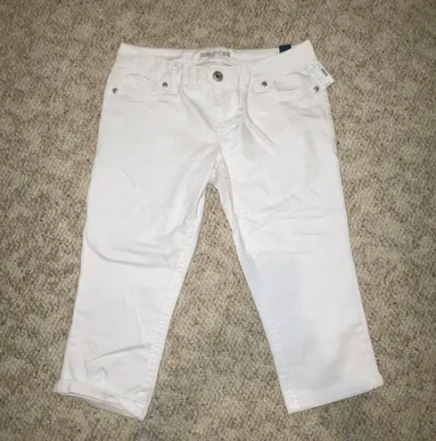 Maurice's  White Denim Jean Capris