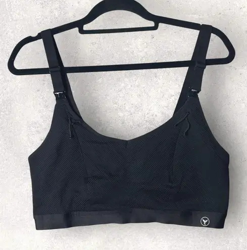 New HOFISH Nursing Bra Wireless Sleep Maternity Bra Pregnancy Breastfeeding XL Black