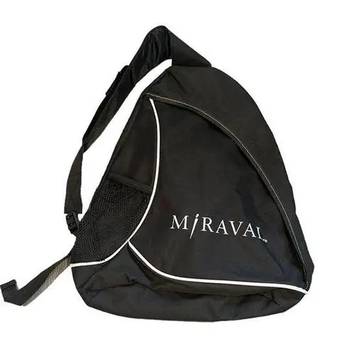 Miraval Resorts Sling Bag Backpack Tote Workout Gym Travel Beach Hidden Zipper Black