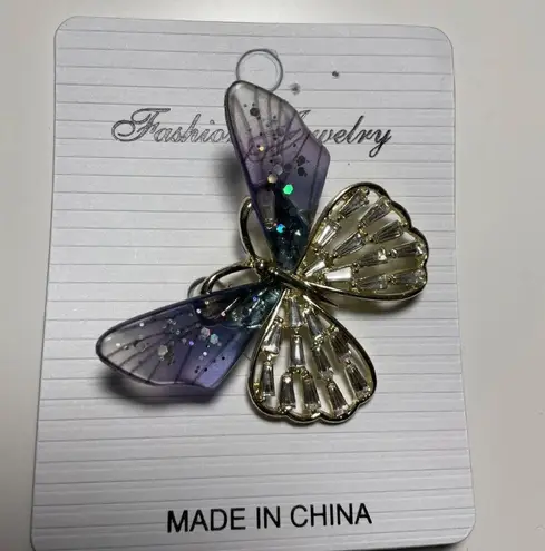 Mini Transparent Wings Butterfly Brooch Multiple