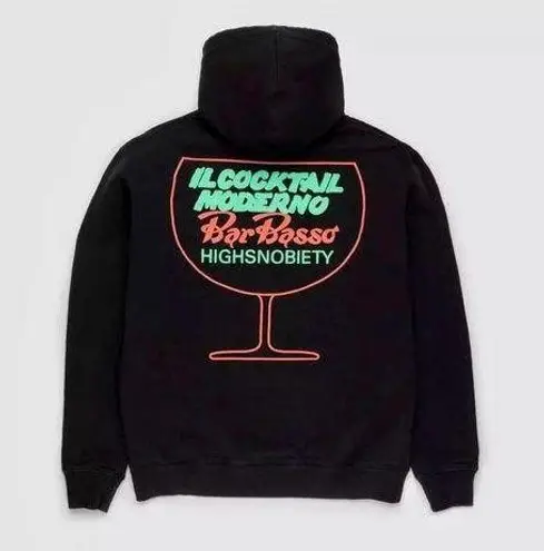 The Bar 🌺 SOLD OUT!!!  Basso x HighsnobietyCocktail Glass Hoodie Black