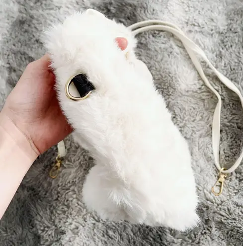 White Y2K Faux Fur Soft Two