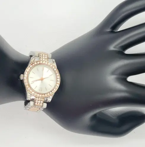 Women's Japan Movement rose gold bi color watch