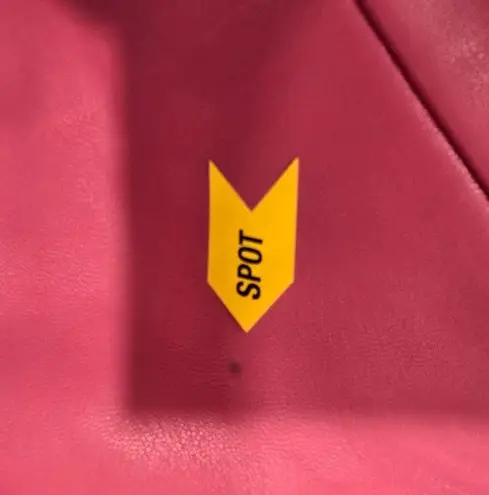 Susana Monaco Faux Leather Corset Flare Dress in Azalea