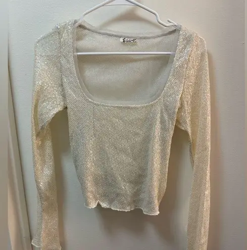 Free People NWOT  Late Night Disco Layering Top