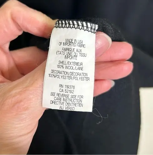 Helmut Lang Wool Dress Black Sleeveless Wrap Top Womens Size P / TP 100% Wool